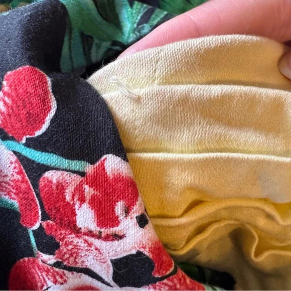 Laura Byrnes 2016 Pinup Girl Clothing Tropical Fit and Flare Dress size S - Picture 9 of 10